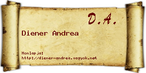 Diener Andrea névjegykártya