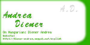 andrea diener business card